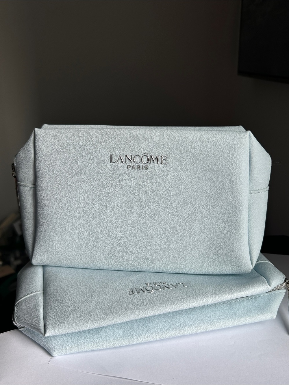 2/$10 Lancôme Light Blue Cosmetic Pouch